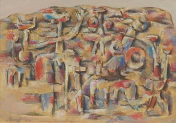 Willi Baumeister - Mur de figures (1945) sur Peter Balan