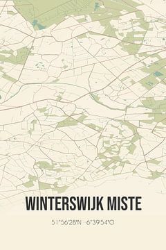 Alte Karte von Winterswijk Miste (Gelderland) von Rezona