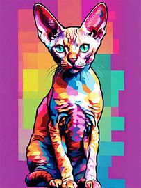 Devon Rex Pop Art