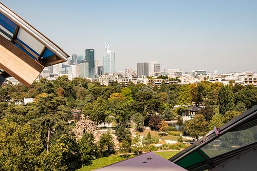 View of Paris La Défense from the Louis Vuitton Foundation