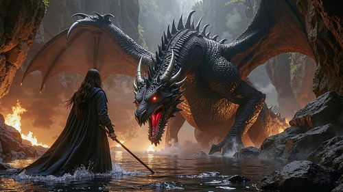 SYLVARIN - De Vrouw die de Zwarte Draak tegemoet treedt