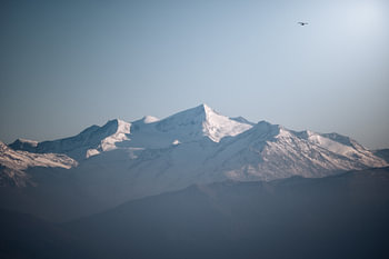 Großvenediger Massiv mit Flugzeug