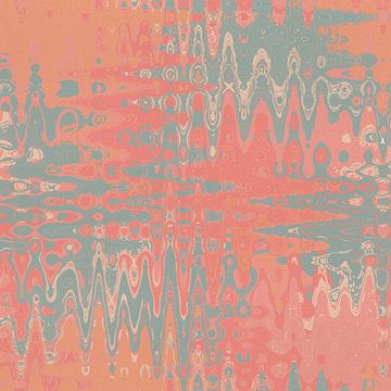 70s abstract retro style pattern in vivid colors. Pink, orange, gray