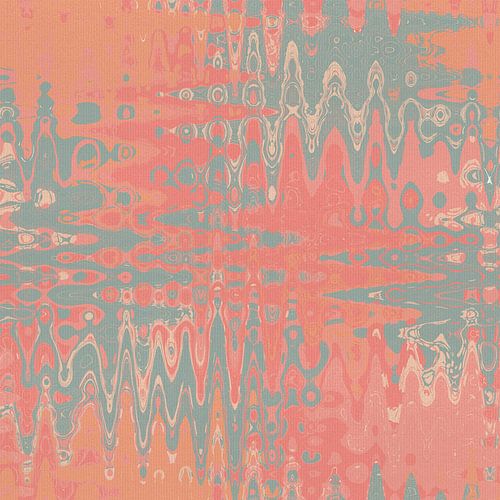 Jaren 70 abstract patroon in retrostijl in levendige kleuren. Roze, oranje, grijs