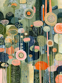 Whimsical abstract garden by IamHomeStudio