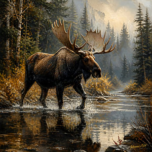 Wildtiere – Ungezähmte Anmut – Elch 3