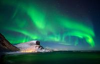 Polarlicht über Nordlandsnupen von Wojciech Kruczynski Miniaturansicht