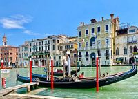 Venice: gondola and palazzi