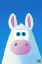 Fluffy Donkey | Pink Nose Wonder von OMG Art Miniaturansicht