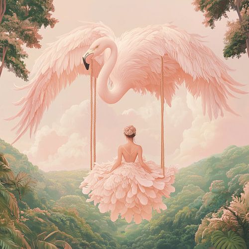 Rosa federleicht Dream Swing