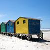 Gekleurde strandshuisjes sur Jolanda van Eek en Ron de Jong