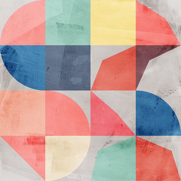 Modern abstract geometric shapes IV. by Dina Dankers