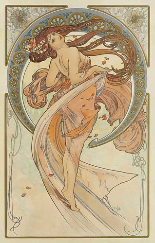 The Arts 2 (1898) von Alphonse Mucha von Peter Balan