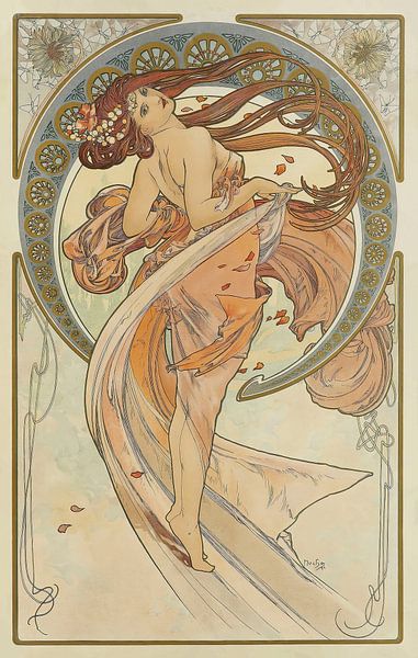The Arts 2 (1898) by Alphonse Mucha by Peter Balan