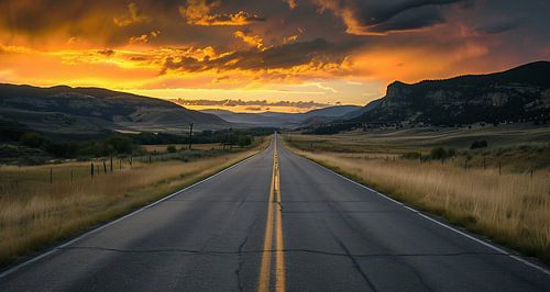 Mountain roads in autumn splendour