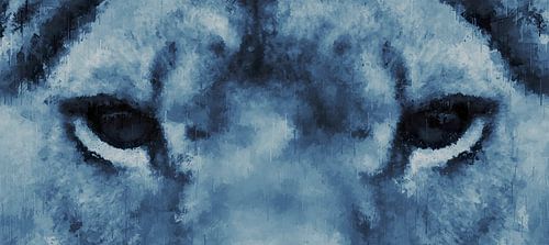 Indringende blik in de stijl 'Deep Blue'