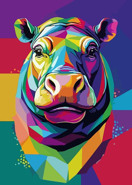 Hippo Pop Art by MIROKKU