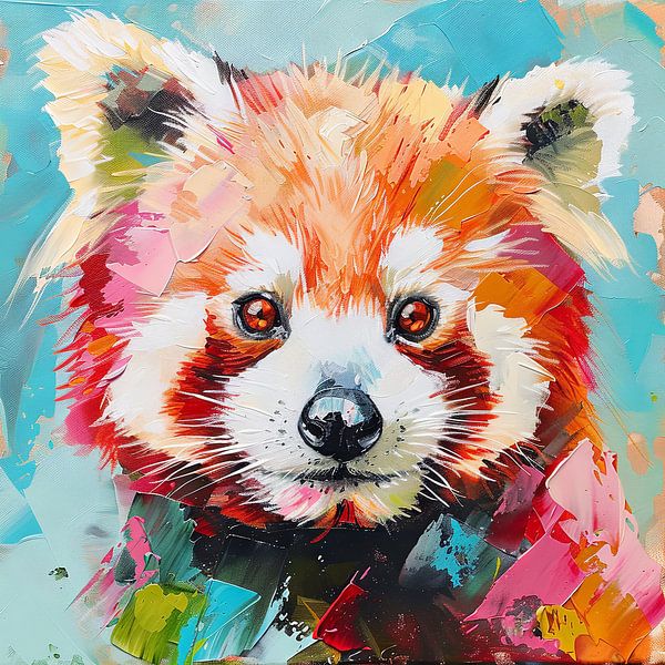 Kleine Panda - Rode Panda van Poster Art Shop