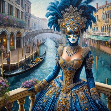 Carnaval in Venetië van Kay Weber