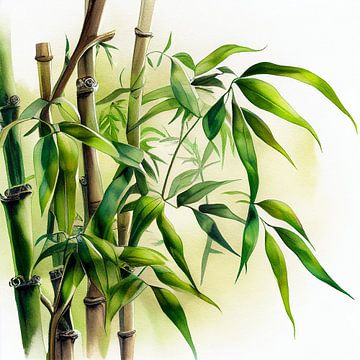 bamboo forest van Liv Jongman