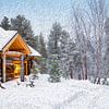 Blockhouse in the Snow by Nancy Pauwels Photo