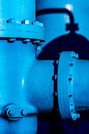 Pipeline blue by Dieter Walther