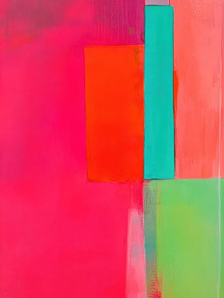 Pink painting by Franka Poulain