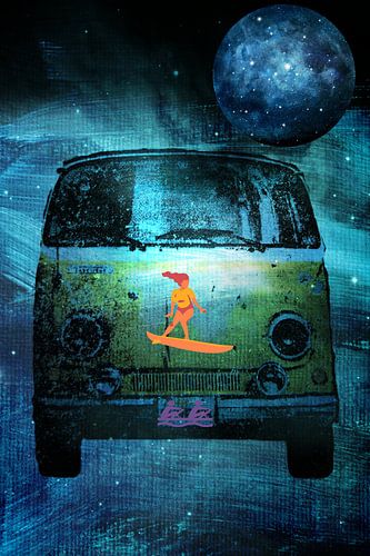 Wellenreiter Bulli mixed media