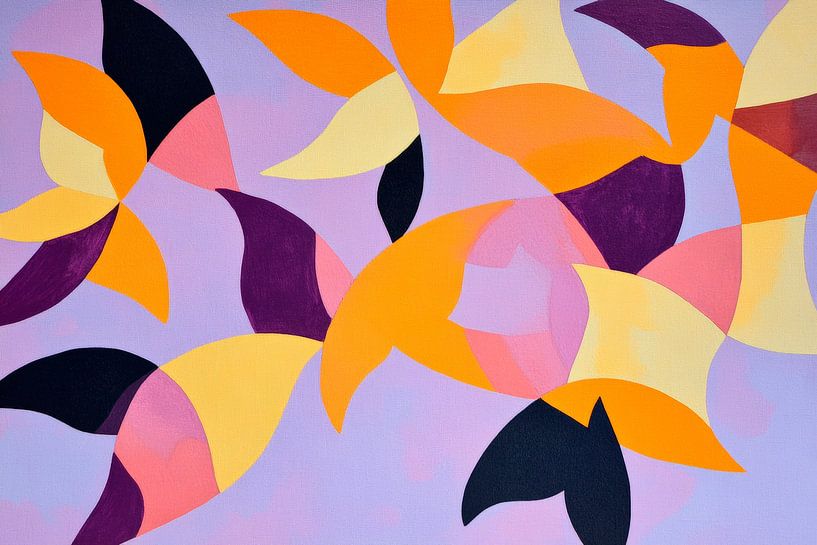 Colourful dances of shapes by Poster Art Shop