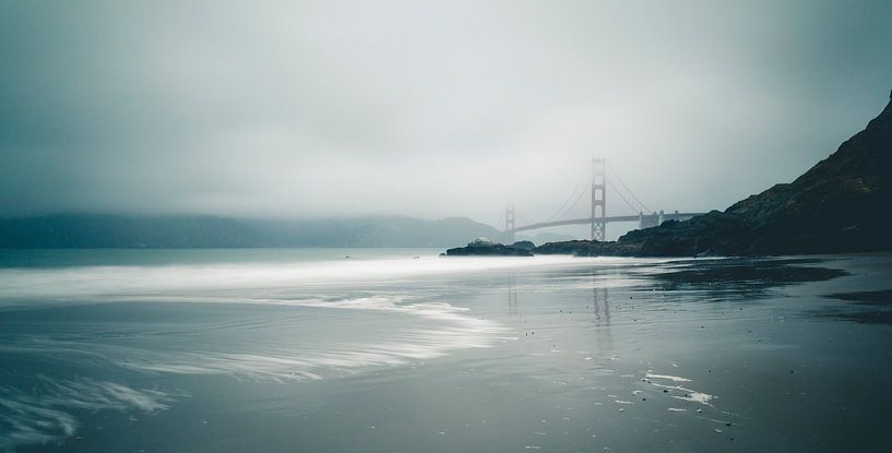 Golden Gate vanaf Baker Beach van Jasper van der Meij