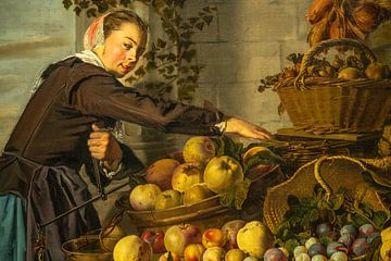 Frans Hals. Vruchten- en groenten verkoopster. van Alie Ekkelenkamp