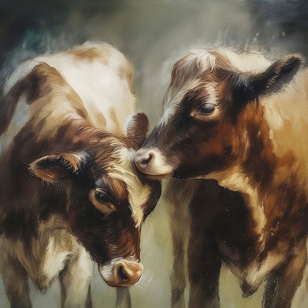 koeien portret van Marjolein Deelen