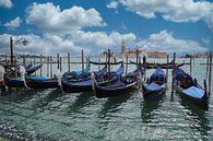Gondolas and the island and church of San Giorgio Maggiore in Venice, Italy by Jan Kranendonk thumbnail