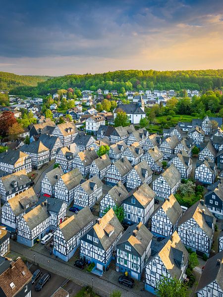 Luchtfoto van Freudenberg, Duitsland van Michael Abid