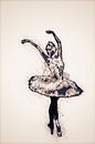 Prima ballerina (kunst) van Art by Jeronimo thumbnail