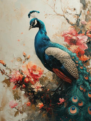 Dance of Colours - Peacock in Bloom