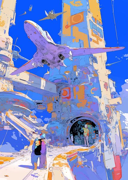 Abstract Future Cityscape by MIROKKU