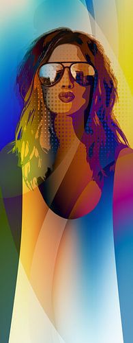 The Woman with the Sunglasses by Harry Hadders Design