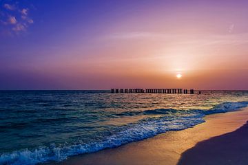 Coucher de soleil sur l'île de Gasparilla sur Melanie Viola