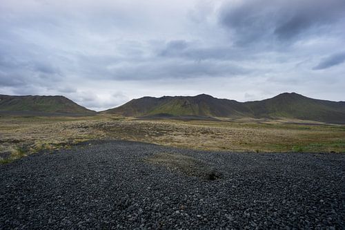 IJsland - Ongerepte, ruige lavagebergten bedekt met groen mos