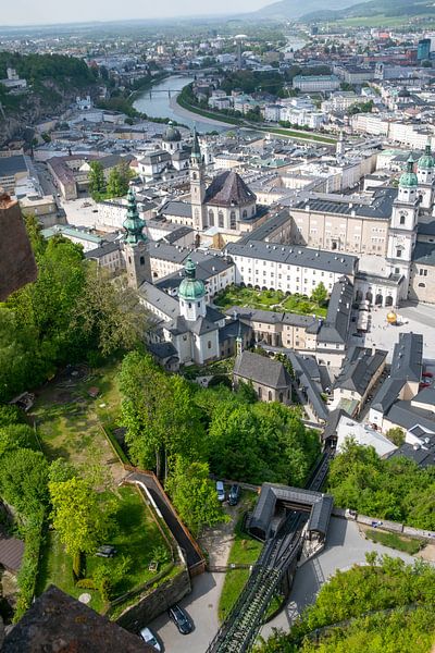 Salzburg from above - view from the Reckturm of the fortress Hohensalzburg by t.ART