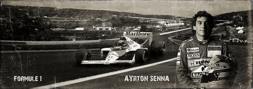 Ayrton Senna Foto-Portrait von Bert Hooijer