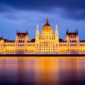 Parliament building in Budapest, Hungary by Marnix Teensma
