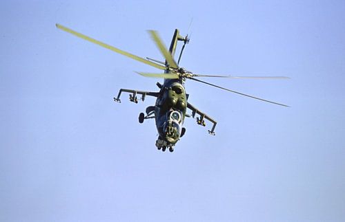 Mi24 "Hind" im Zuflug