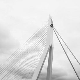 Erasmusbrücke in den Wolken | Architektur Rotterdam | Detail von Vera Yve