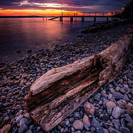 Lake Constance in the evening by Ansgar Peter