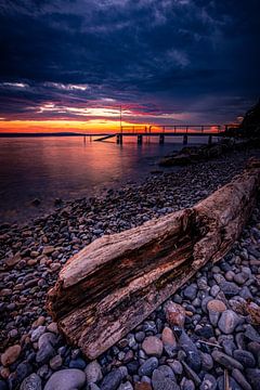 Bodensee am Abend von Ansgar Peter