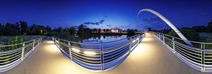 Dessau Panorama in der blauen Stunde