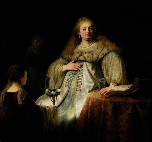 Judith beim Bankett des Holofernes, Rembrandt
