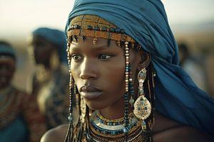Porträt: "Afrikanische Frau: von Carla Van Iersel